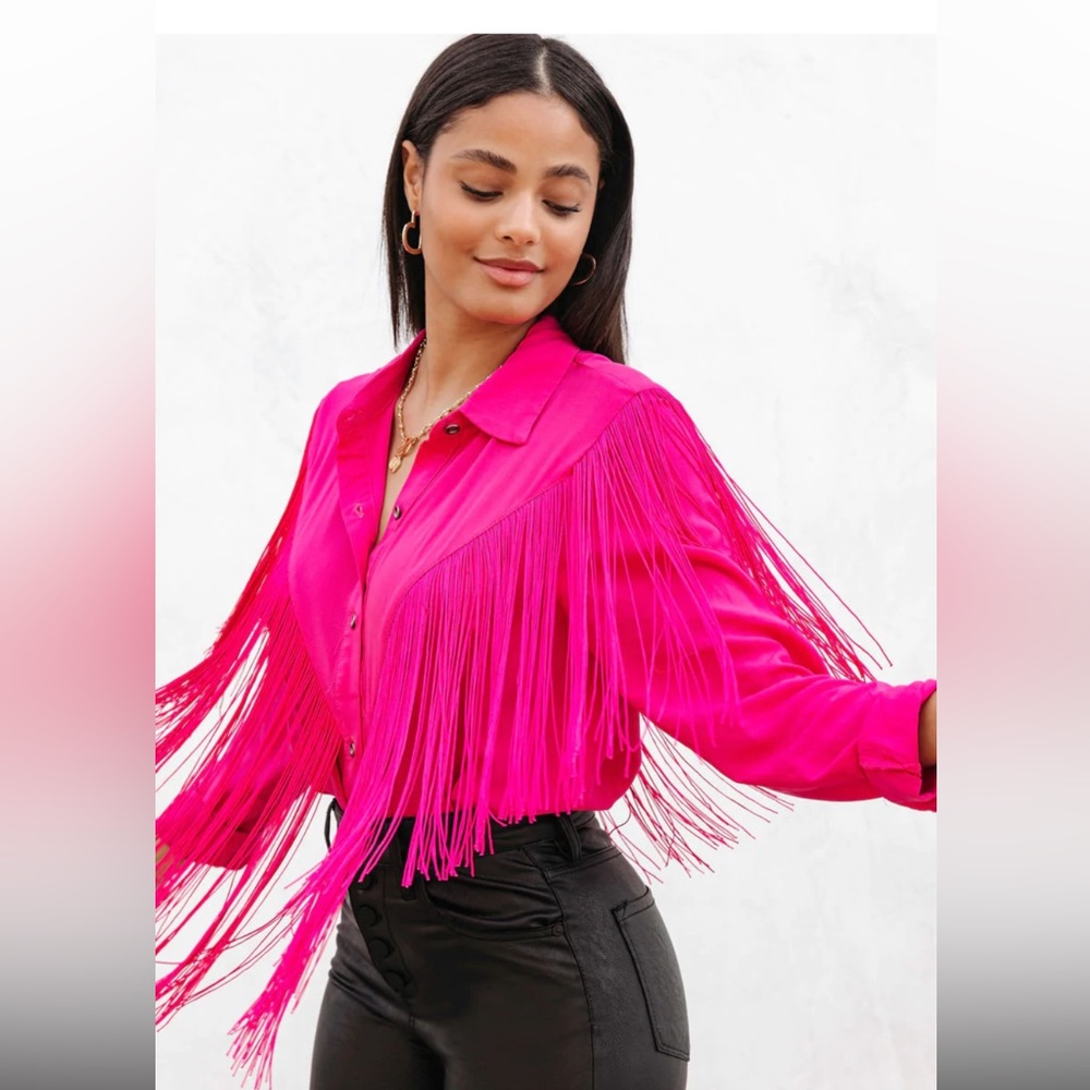 VICI fringe button up